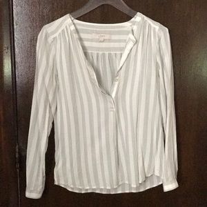 Linen long sleeve blouse